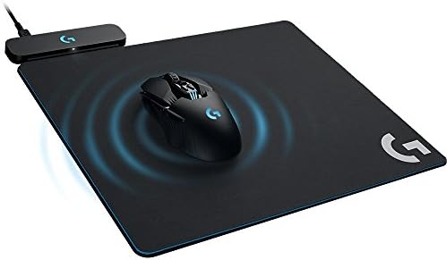 Logitech G Powerplay Безжичен Систем За Полнење За G502 Lightspeed, G703, G903 Lightspeed и PRO Безжични Игри Глувци, Крпа или Тврд Глувче Рампа-Црна