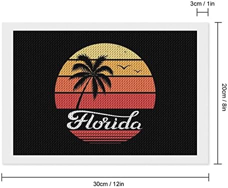 Флорида Палма Зајдисонце Дијамант Сликарство Колекции 5D DIY Целосна Вежба Кристал Уметности Ѕид Декор за Возрасни 8x12