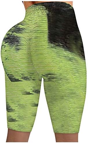 Miashui женски памучни јога панталони нозе со брзина фитнес жени јога велосипедист трчање истегнување на вратоврски панталони метална јога