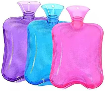 Шише со топла вода Aeromdale Цврста боја 2000ml ПВЦ торба за топла вода за олеснување на болката Потоп подарок за жени девојки - мешавина - 3