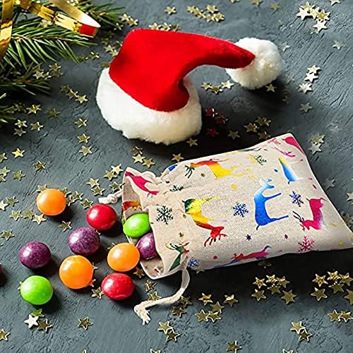 Комплет Од 24 Божиќен Календар За Доаѓање 2021 Година, Божиќна Торба За Бура 24 Одбројување Божиќ Што Доаѓа Календар За Бонбони Торби ЗА
