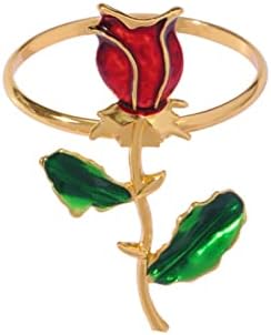 Декорации за забава DBYLXMN за девојчиња 13 -ти роденденски салфетка прстен Прекрасна декоративна салфетка прстен легура на салфетка