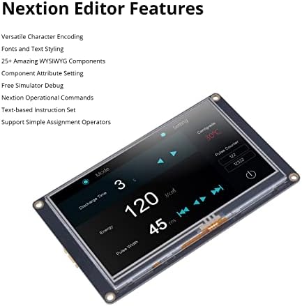 Nextion HMI Display 4,3 ″ Подобрена серија NX4827K043 Резистентен LCD-TFT екран на допир 480 * 272, модул за прикажување на следната позиција