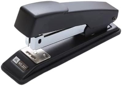 Follsy Stapler Издржлив метал Степлер за учење канцелариски канцелариски материјали за лапти-црна боја