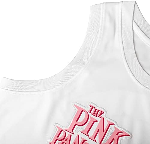 Машка 3 розова кошаркарска маичка модна хип-хоп спортска облека за забава за забавен елек бело црно розово S-3XL
