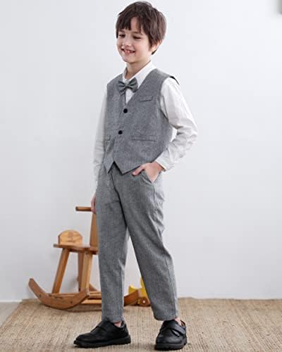 Сет на облеки на џентлменски облеки на момчињата Sangtree, 3 месеци - 14 години