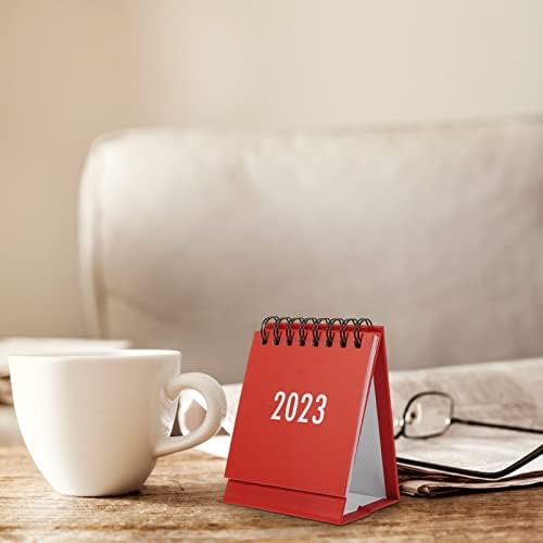 Календар на календарот за табели на гадпипарти, мини биро за биро 2022-2023, јули 2022 до 2023 година Мал десктоп калем Календар Крафт,