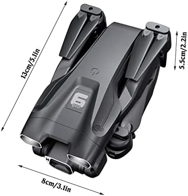 Teocary Mini Drone со камера, HD FPV камера далечински управувачки играчки со надморска височина Држете го режимот без глава 1 Клуч за прилагодување