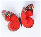 Vndeful 12pcs 3D стерео двојни слоеви симулација пеперутка креативна домашна дневна соба декорација на генерација на ПВЦ боја налепници