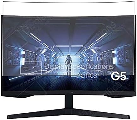 Филм за заштитник на екранот Puccy 3 пакет, компатибилен со Samsung Odyssey G5 C27G53TQWU 27 LC27G53TQWUXEN TPU стража （Не заштитени