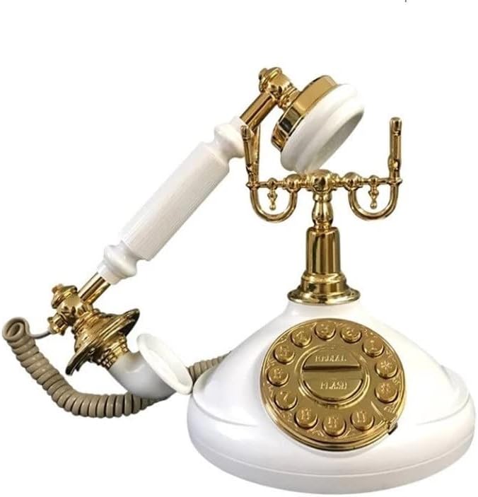 DLVKHKL Ретро домашна канцеларија Антички европски телефонски хотел лоби античко креативно механичко bellвонче фиксна фиксна