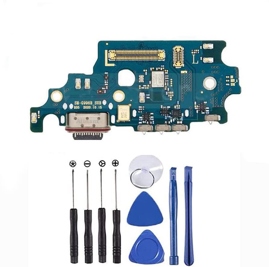 GJCC USB Mic Dock Connector Port Mobile Thone Tople Tail Plug Calger Charging Flex Flex Flex for Galaxy S21 Plus S21+ G991N G991B G991U