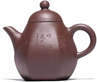 N/A Purple Sand Craft Teapot, шестстрано рачно изработено чајник, ткаенина погодна за црн чај