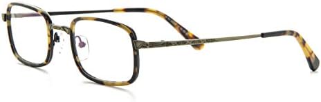 2 РАМКА Гроздобер Инспириран Желка Правоаголни Очила За Читање Унисекс Очила