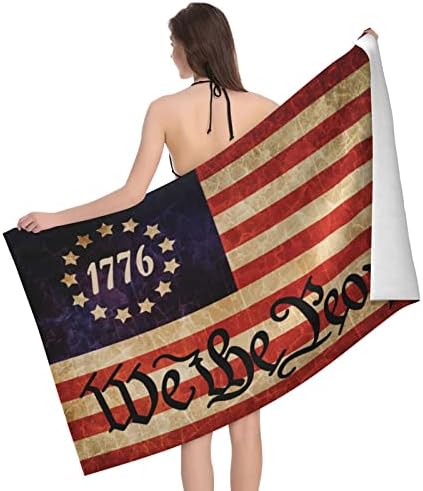 Ние Луѓето Бетси Рос 1776 Знаме Плажа Крпи Чаршафи Плажа Пливање Ќебе Бања Пешкир За Маж Жени Плажа Патување Јога Теретана