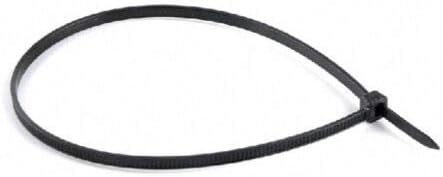 100 парчиња црна најлонска кабелска жица Биндер 3,6мм 300мм 18,1 кг