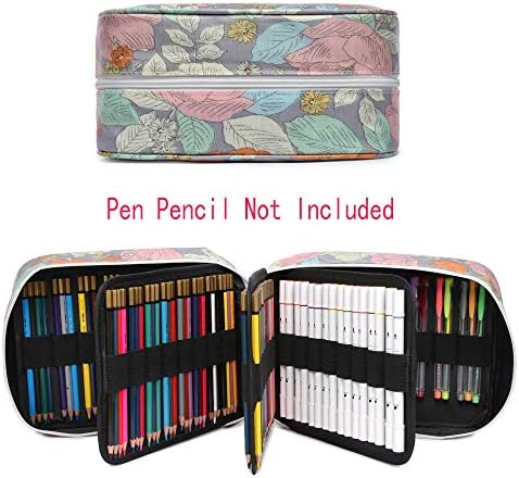 250 кутија за моливи 170 гел Пенкало кутија со висок капацитет држач за пенкала во боја на моливчиња за организатор за маркери за