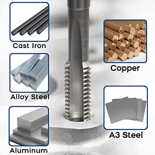 Burkit 1-11/16 -12 UN Thread Thap Десна рака, HSS 1-11/16 x 12 UN Straight Fluted Machine Tap Tap