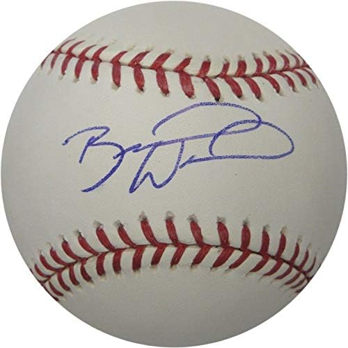 Брендон Вуд Хард потпиша автограмиран бејзбол на мајорската лига Анхајм Ангели - автограмирани бејзбол