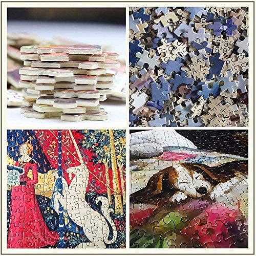 LHJOYSP puzzels 500 Парче Градот Облакодери, Крајслер Зграда, Менхетен, САД 52x38cm