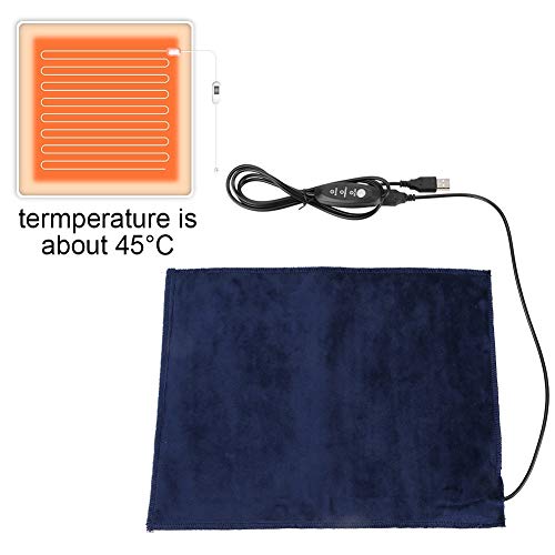 Подлога за греење, 5V2A USB Електрична крпа за греење на грејновите за греење на седиштето за домашно милениче потопло 24 30 см 45 ℃