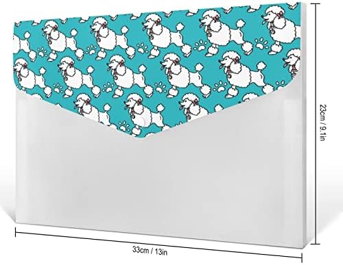 Пудлица Кучиња И Шепа Пластични Обоени Папки Со датотеки со 6 Оддел Хармоника Пластика Организатор На Документи Голем Капацитет