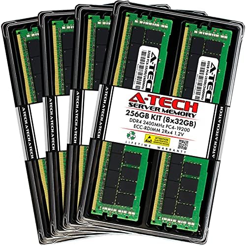 A -Tech 256 GB Memory Memory RAM меморија за Supermicro X10SRA - DDR4 2400MHz PC4-19200 ECC Регистриран RDIMM 2RX4 1.2V - сервер