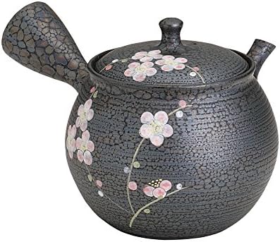 Избор на метеж во Токио - Токонама грнчарија: Флорал - Јапонски сад за чај од кису 370цц керамичка мрежа [Стандарден брод од ЕМС: