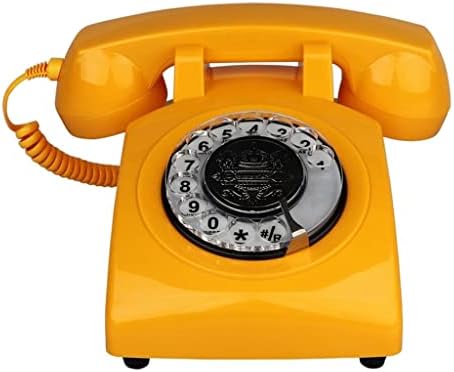 N/A Home Wired Firnline Telefone Vintage Antique Tefhine Dial Telefone со додатоци за канцелариски канцеларии со повеќефонски