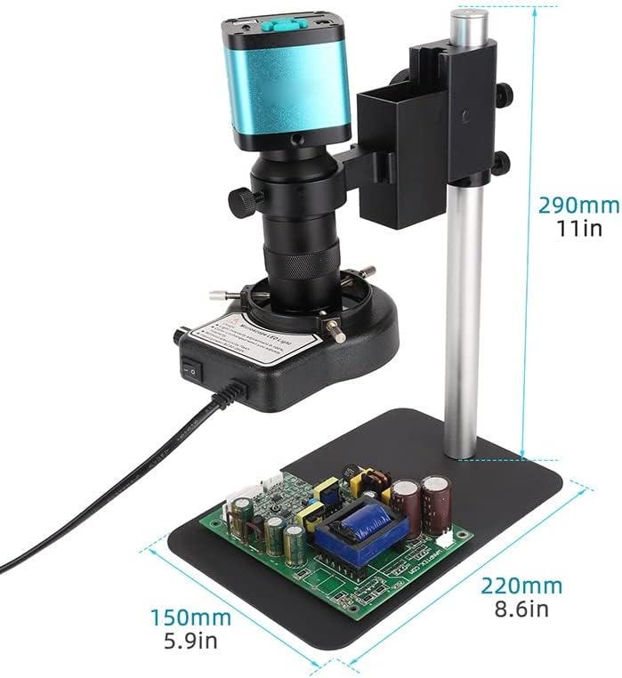 Опрема за лабораториски микроскоп 4K 48MP USB 60FPS Монокуларен видео микроскоп поставува 38MP/16MP/13MP/8MP дигитални додатоци за леќи