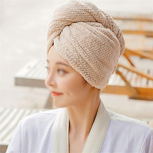 Trexd бришење на пешкир за коса со двојно слој задебелена супер абсорбента женска шампон женска капа за сува коса