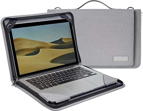 Брунел Греј Кожа Лаптоп Месинџер Случај-Компатибилен Со Samsung Electronics XE500C13 Cromebook 3 2gb RAM МЕМОРИЈА 16GB SSD Лаптоп, 11.6
