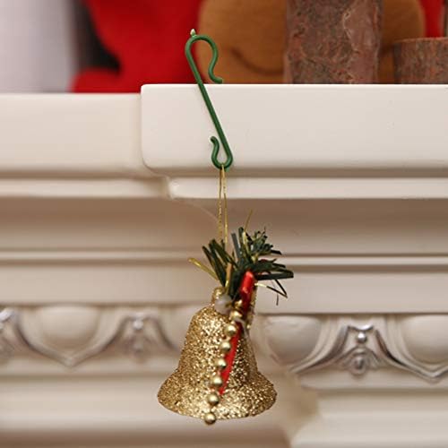 Besportble Ornament Hooks 500 парчиња Божиќна кука ПВЦ ПВЦ кука за елка што виси за елката за виси Божиќна украс за украси за украси