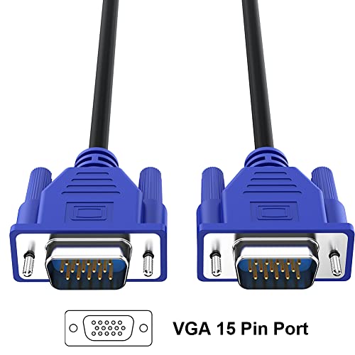 Долг VGA Кабел 25 Нозете, Машки VGA НА VGA Машки Монитор Компјутерски Кабел Адаптер Кабел HD15 1080P Целосна HD Висока Резолуцијаза