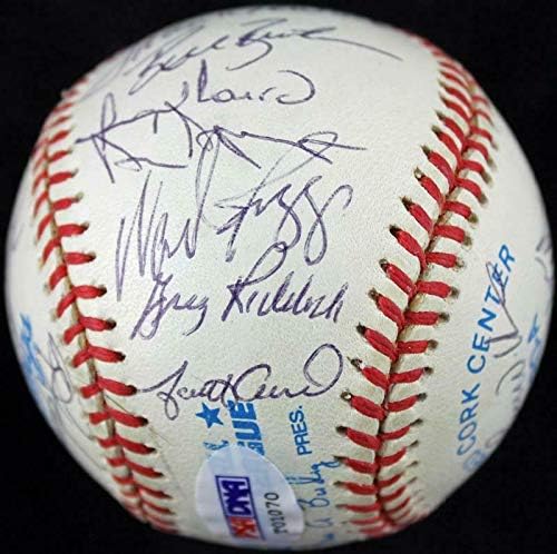 1999 Team Devil Rays Team Wade Boggs потпиша OML Baseball PSA T01070 - Автограмирани бејзбол