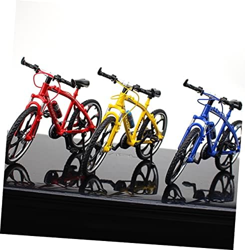 Toyvian Bikes гроздобер играчки минибике минијатурен прст мини ретро стил класичен велосипед играчки мини играчки украси фигурински декор