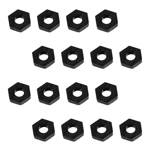 Aicosineg 50pcs m2 x 0,4 mm метрички нишки хексадецимални ореви за прицврстување на ореви шестоаголник 4x1.6mm хексадецимален орев за градежни