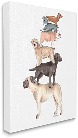 Sumn Industries измешани раси со кучиња, кои стојат балансирајќи ја илустрацијата, дизајн од страна на Dishique