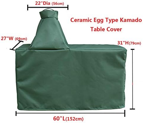 Мини сјајно покритие за големо големо зелено јајце, големо керамичко јајце од типот Камадо со тешка и водоотпорна ткаенина, голема （60 （（60