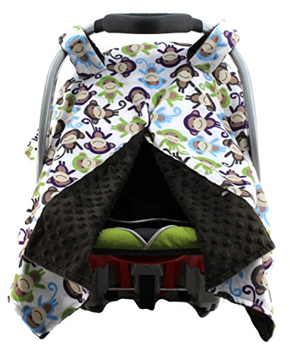 Почитуван бебешки опрема Делукс седиштето на автомобилот Canopy - Двоен слој на седиштето за новороденчиња - мека и дише - мулти обоени