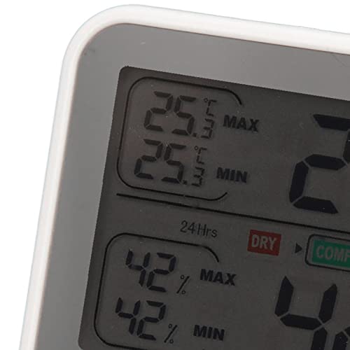 Термометар хигрометар LCD дигитален дисплеј Мерач на температура на температурата Мерач на мерач на хигротермографски мерач