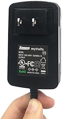 MyVolts 12V Адаптер за напојување компатибилен со/замена за ASM Hydrasynth Deluxe Synth - US Plug