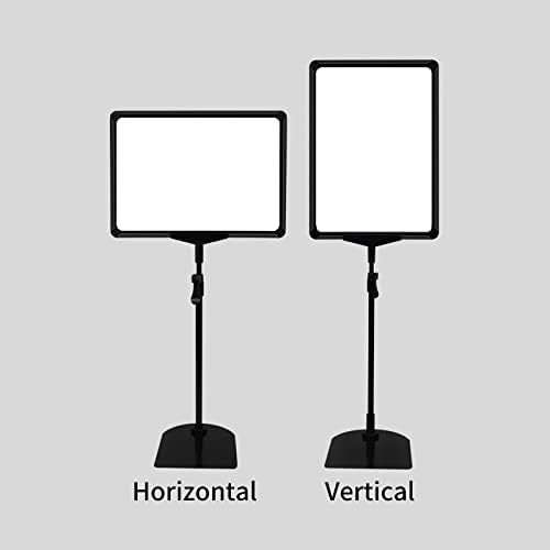 Sonfily Sign Stands за приказ на знакот на држачот на подот на подот постер 8.5x11inch знак на рамка 2 еднострани држачи за знаци