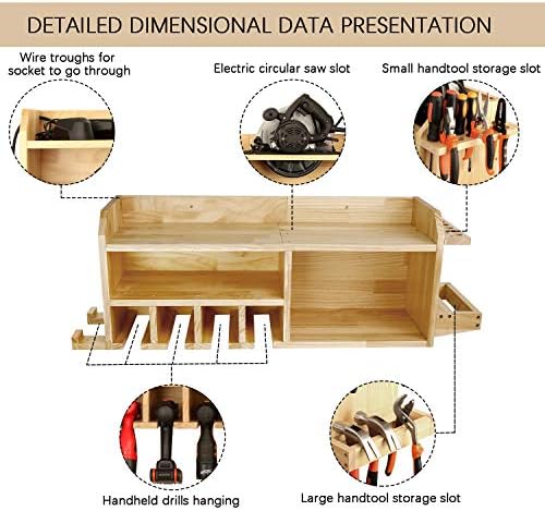 simesove Моќ Алатки За Складирање, Електрична Алатка За Полнење Станица, 5 Вежба Виси Слотови, Ѕид Планината Гаража Организаторите И Складирање