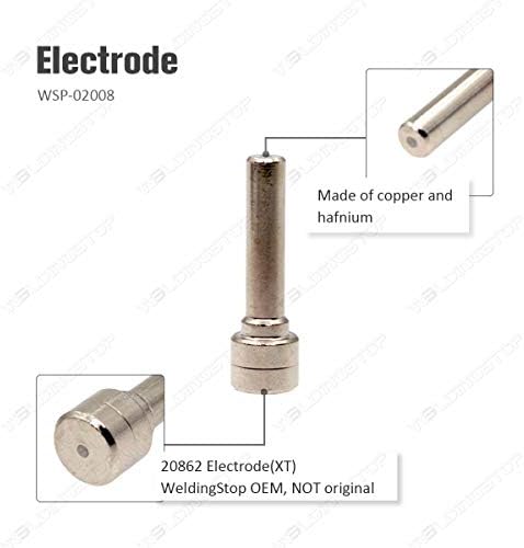 Заварување стоп Електрода 20862 Совет 40А Млазница 21008 ЗА ЕСАБ ПТ-31ХЛ Плазма Сечење ФАКЕЛ XT Потрошен Материјал КОЛИЧИНА-15