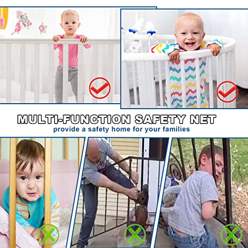 2 пакувања затворено на отворено бебе Безбедносно скалило за шифри за шифри за бебиња за бебиња балкон балистер железнички заштитник за
