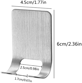 Држач за брич за Туширање, Самолепливи Куки За Бричење, Држачи За Водоотпорни Ѕидни Закачалки Од Нерѓосувачки Челик, Закачалка За Бричење Во Кујна