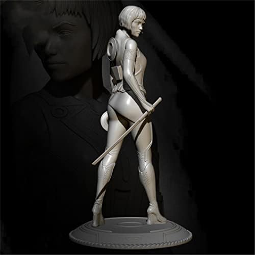 Goodmoel 75mm 1/24 Fantasy Agent Female Warrior смола Војник Модел Комплет/Неисправен и необоен минијатурен комплет/LX-8167