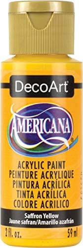 Desoart DA273-3 Americana Acrylic Paint, 2-унца, шафран жолта