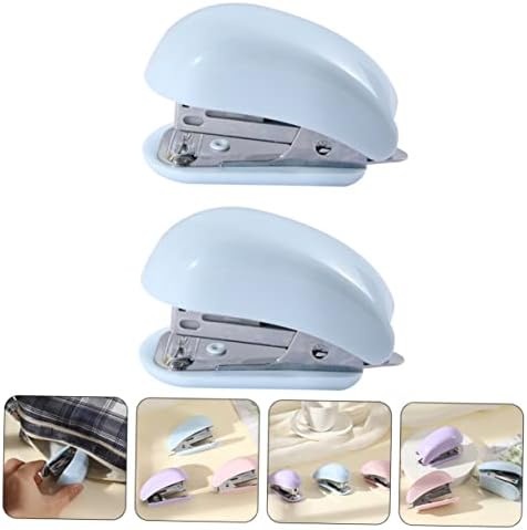 Tofficu 2PCS Stapler Book Binding Machine Altices Mini Staples Compact Stapler Small Stapler Student Stapler Office Stapler